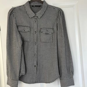 Zara checked top